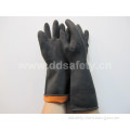 Orange Inside and Black Outside Latex Household Working Gloves (DHL501)